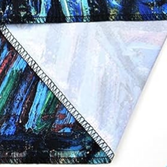 XL Black Light Starry Night Vincent Van Gogh Big Wall Tapestry Blacklight New - Picture 9 of 11